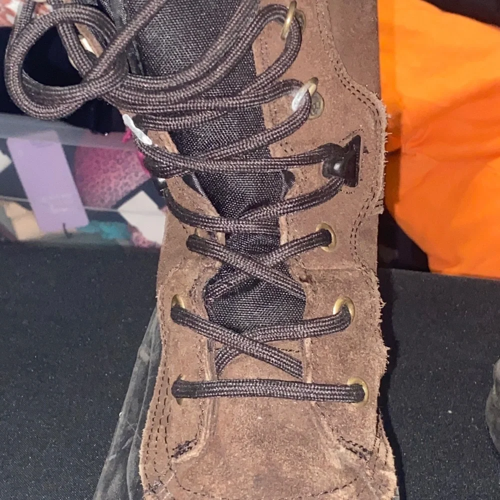 KAMIC‎ NATION-PLUS WK0097 Men's SIZE 13 Brown and Black Snow BOOTS LACE UP GUC